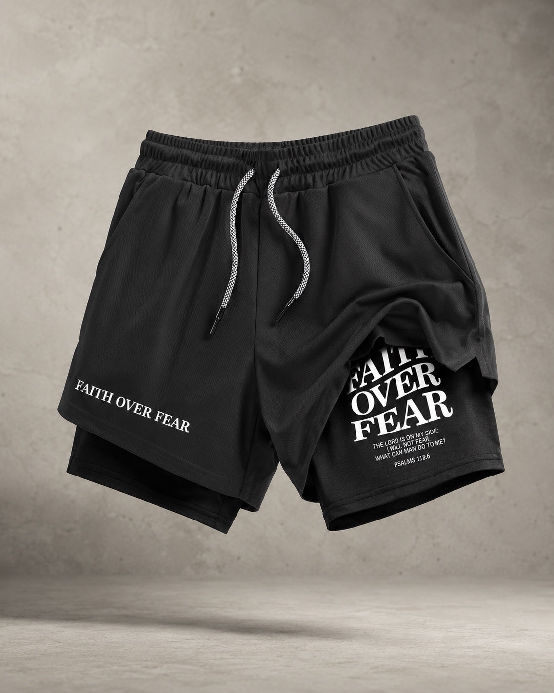 Faith Over Fear Training Shorts