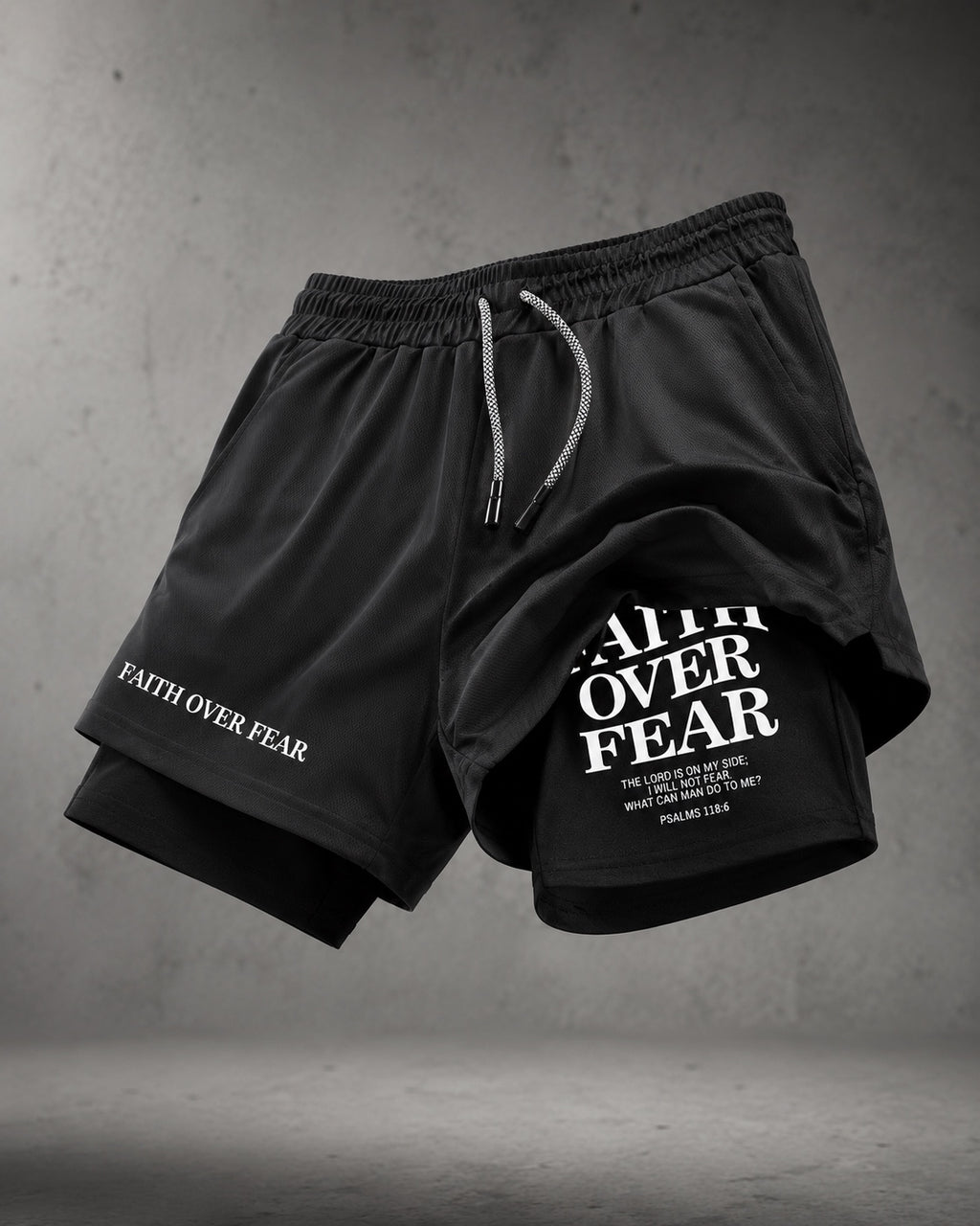 Faith Over Fear Training Shorts