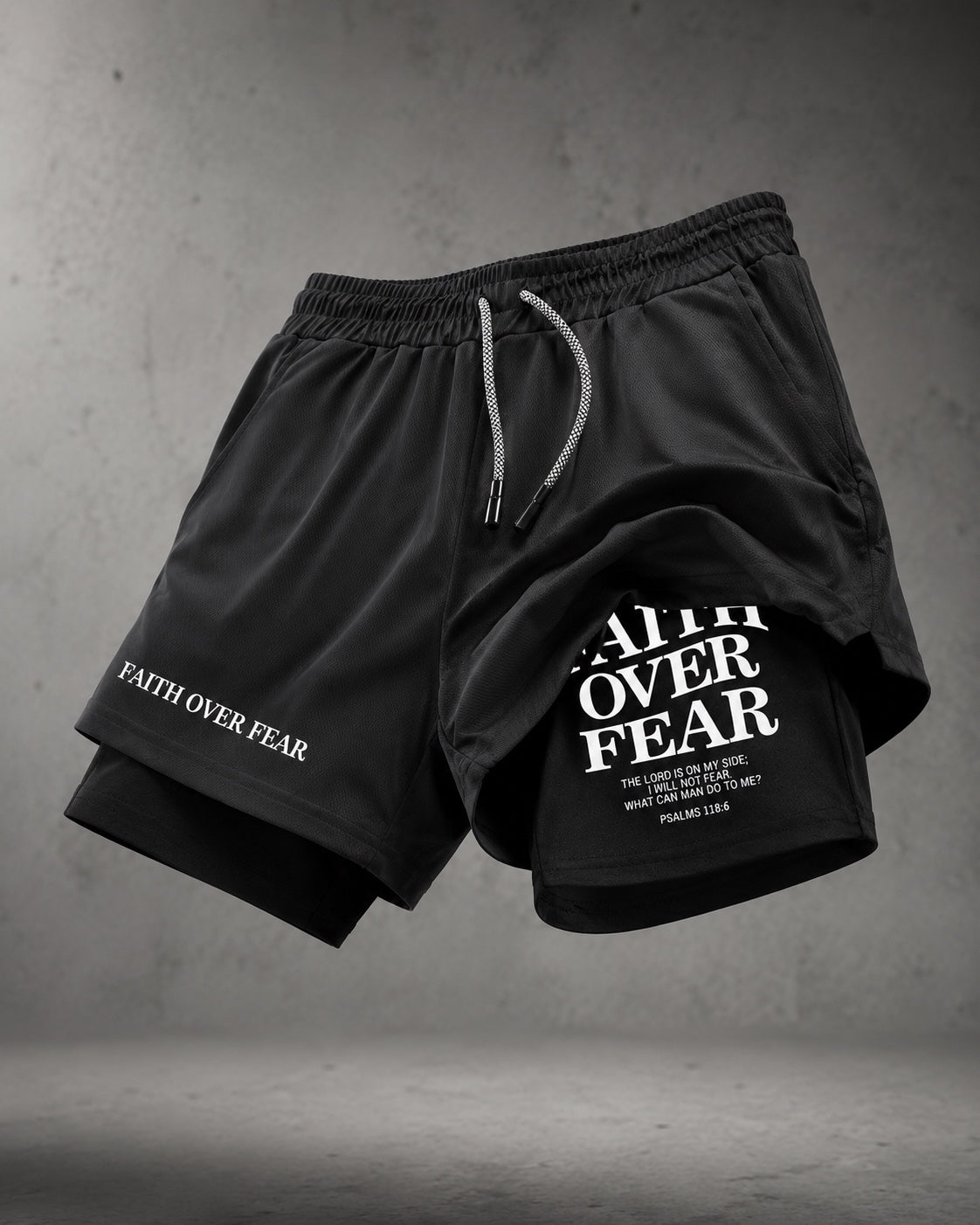 Faith Over Fear Training Shorts