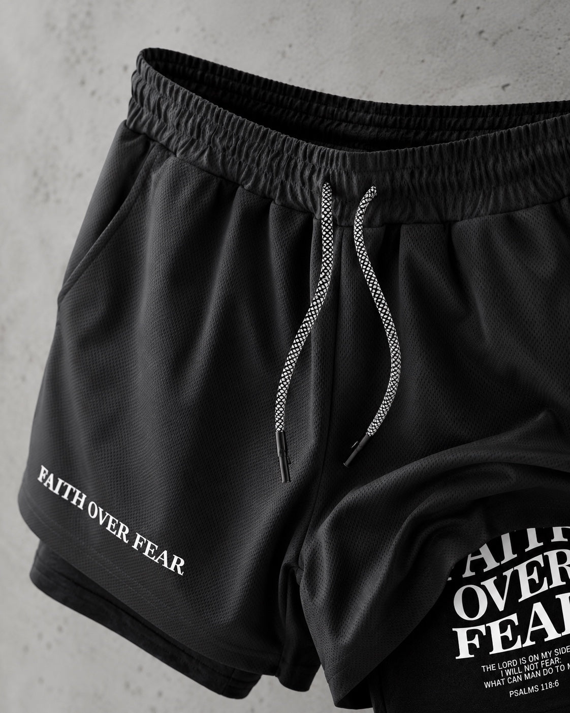 Faith Over Fear Training Shorts