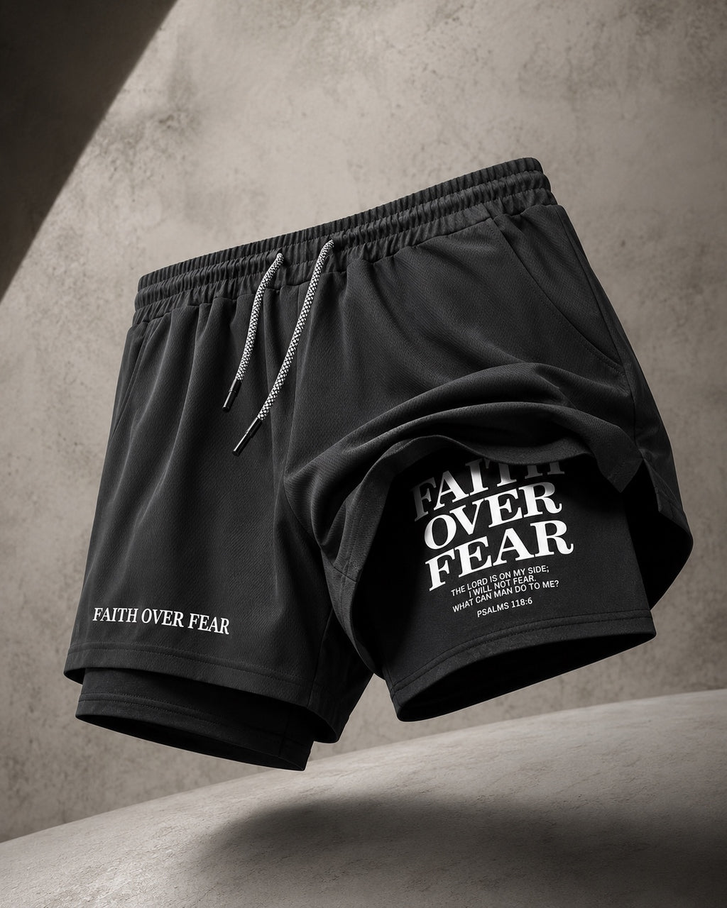 Faith Over Fear Training Shorts