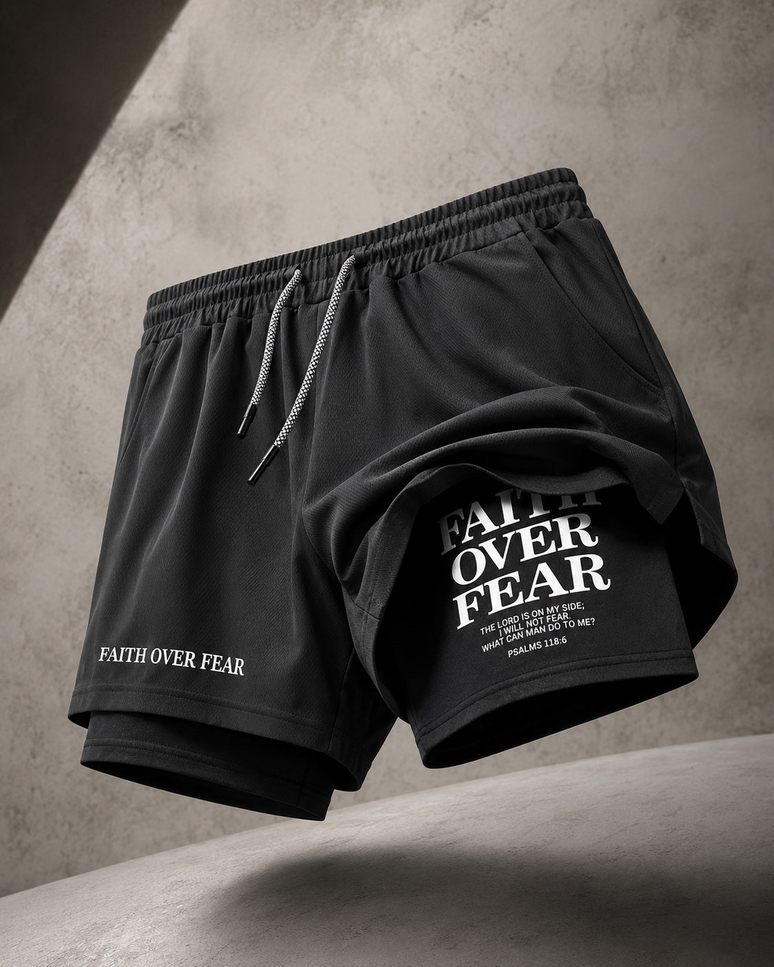 Faith Over Fear Training Shorts