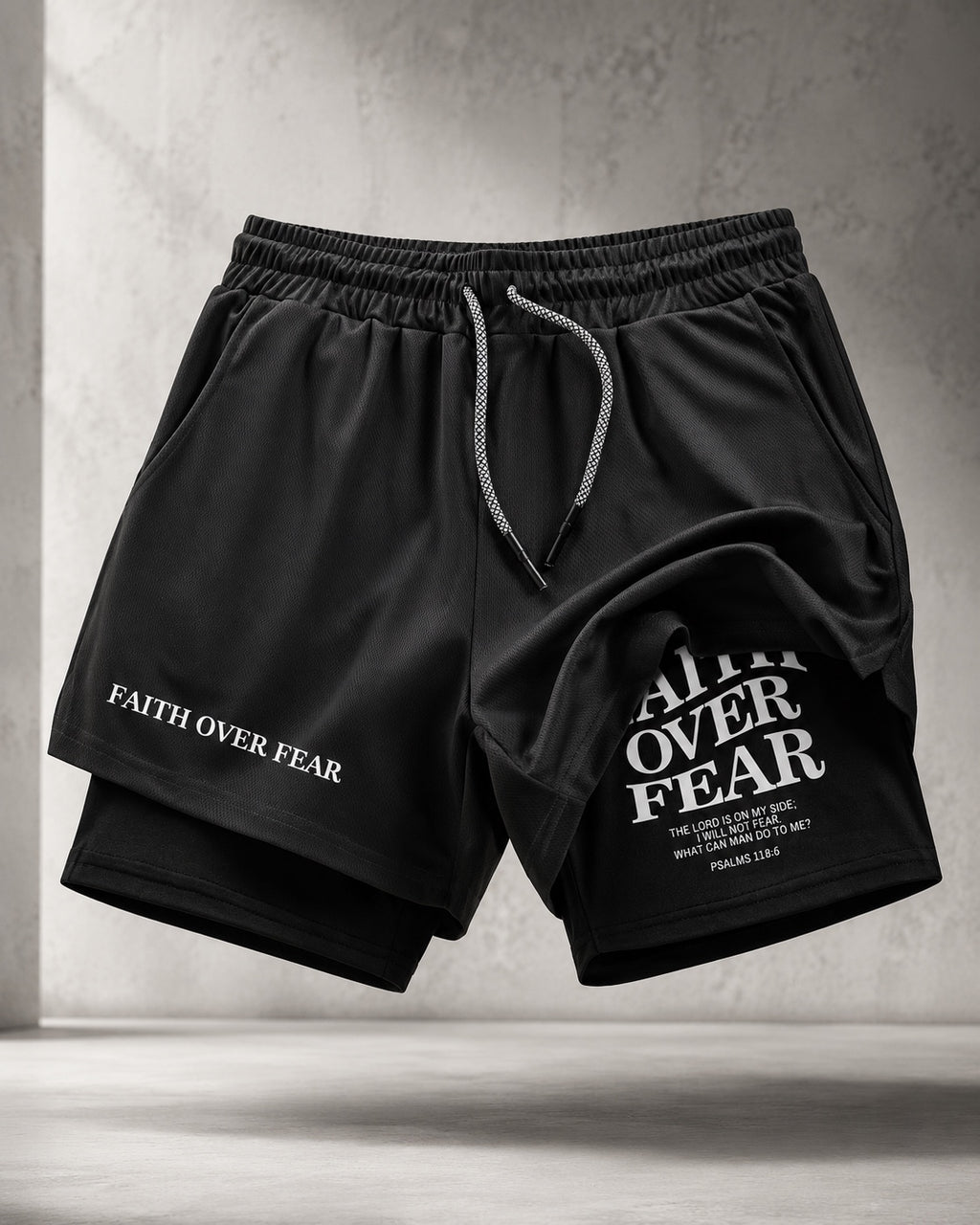 Faith Over Fear Training Shorts