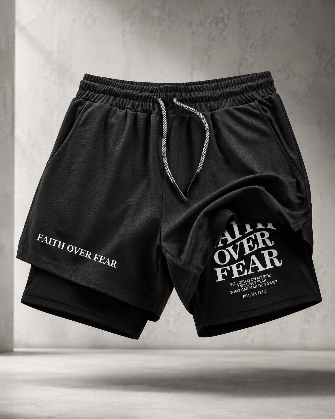 Faith Over Fear Training Shorts
