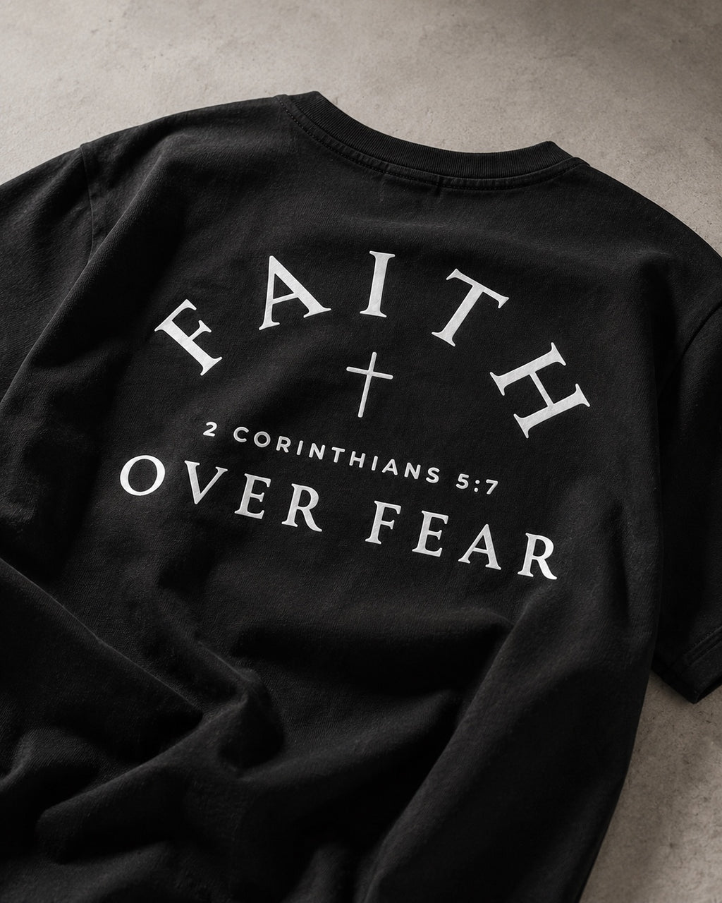 Faith Over Fear Tee (Black)