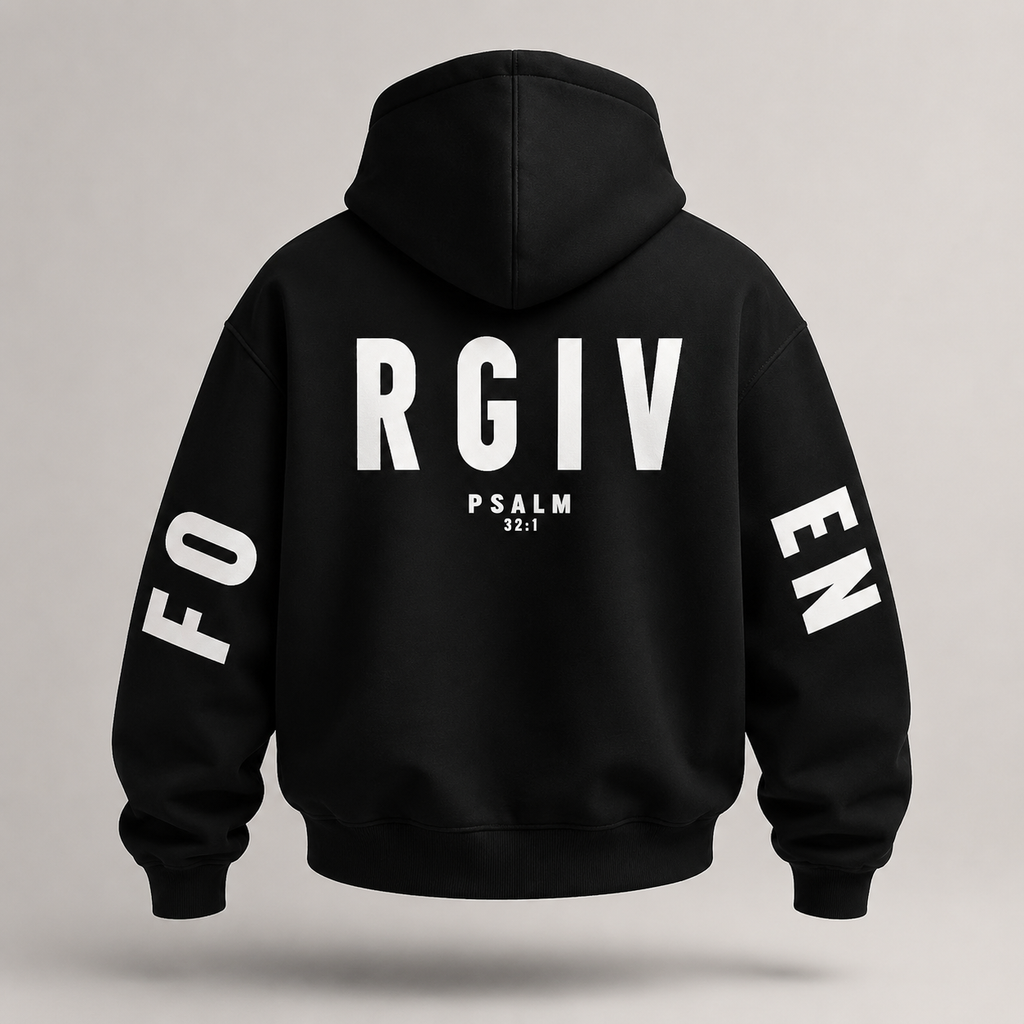 Forgiven Hoodie Black Back