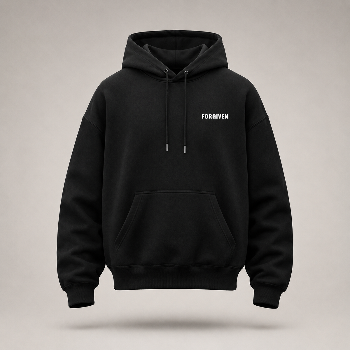 Forgiven Hoodie Black Front