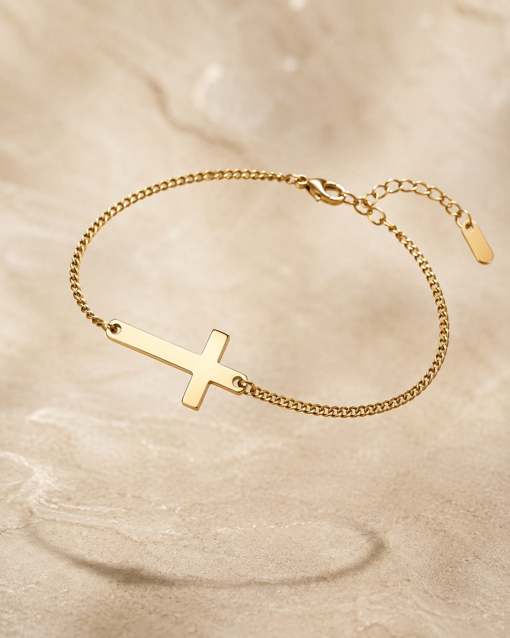 Gold Cross Bracelet