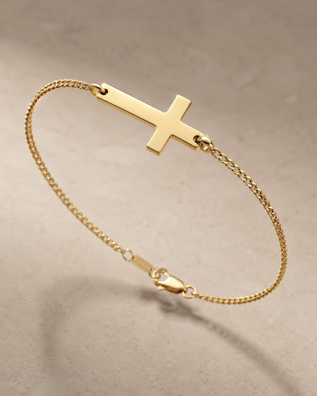 Gold Cross Bracelet