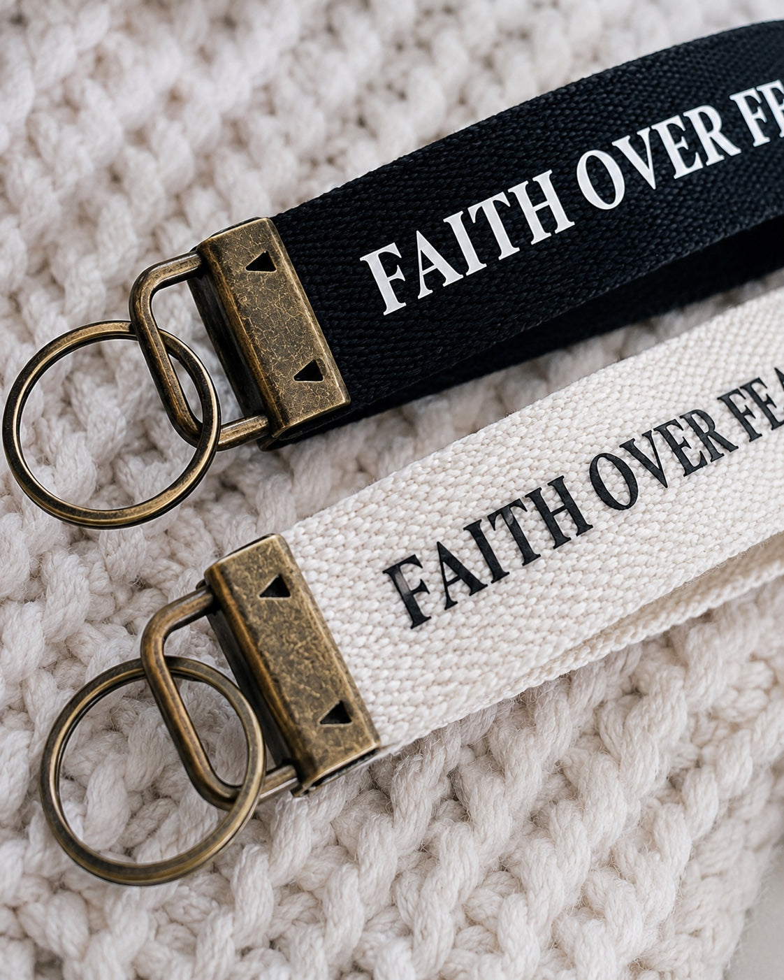 Faith Over Fear Keychain